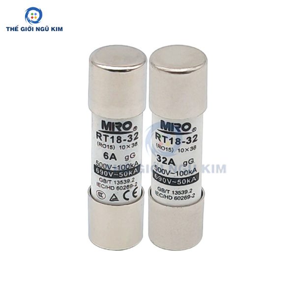 Cầu chì sứ MRO RT18-32 10A 500V 50Hz - Hình ảnh 2