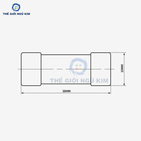 Cầu chì sứ MRO RT18-32 10A 500V 50Hz - Hình ảnh 3