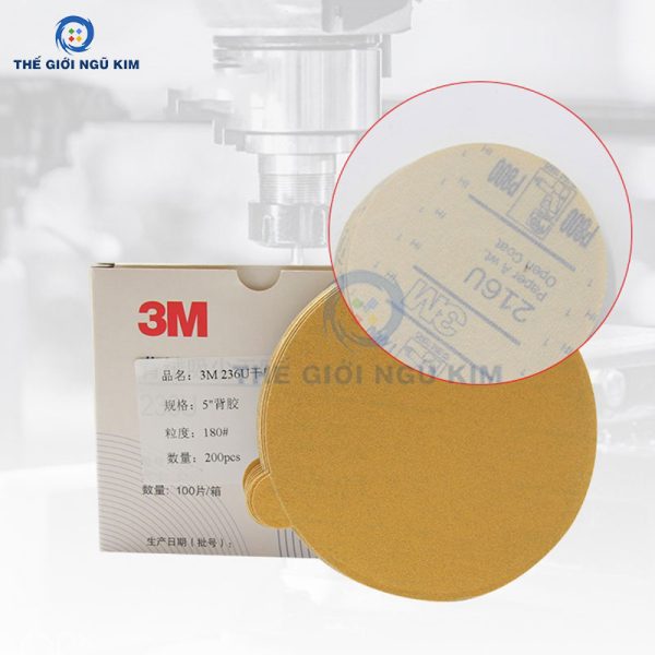 Giấy nhám nỉ tròn 3M 236U - Hình ảnh 4