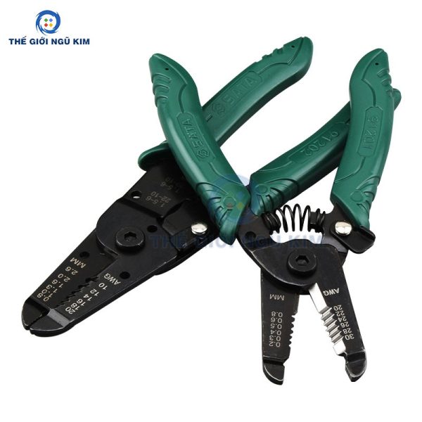Kìm cắt, tuốt dây Sata 91202 7" - Hình ảnh 4