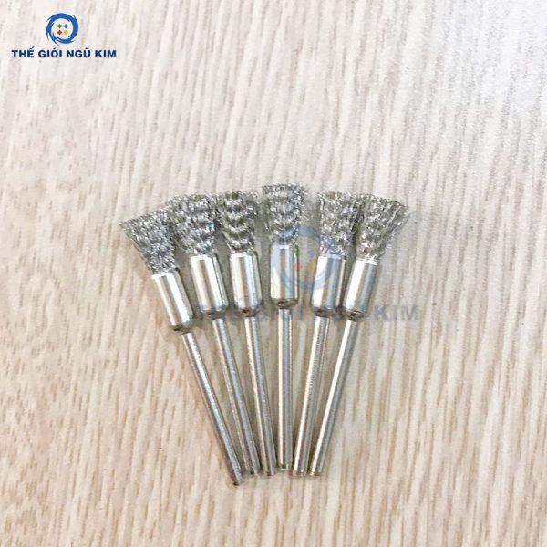 Chổi đánh rỉ sợi thép 3x6mm - Hình ảnh 2