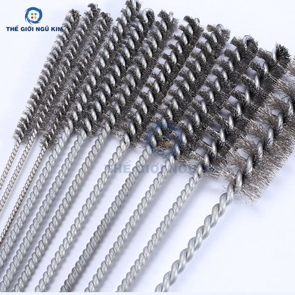 Chổi xoắn inox đánh rỉ phi 8 10 12 - Hình ảnh 3