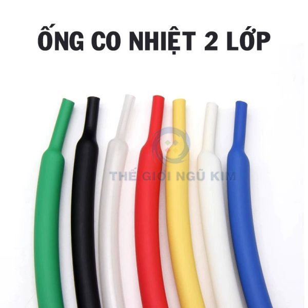 Ống Co Nhiệt cách điện 2 Lớp RoHS