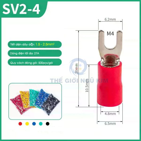 Đầu cos ép nguội SV2-4