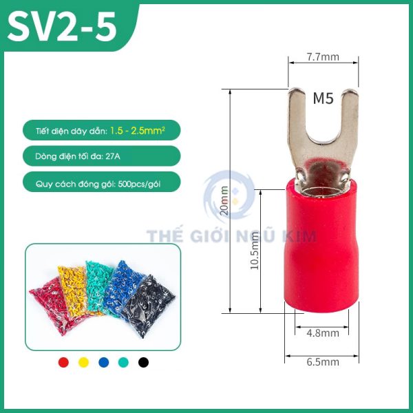 Đầu cos ép nguội SV2-5