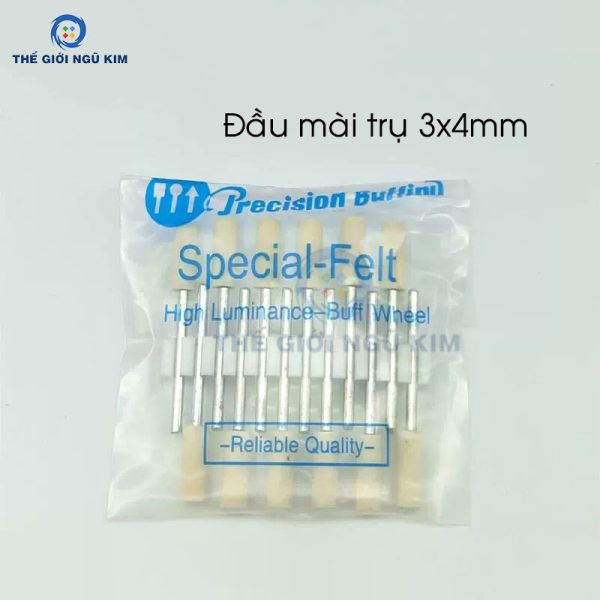 Đầu mài trụ 3x4mm