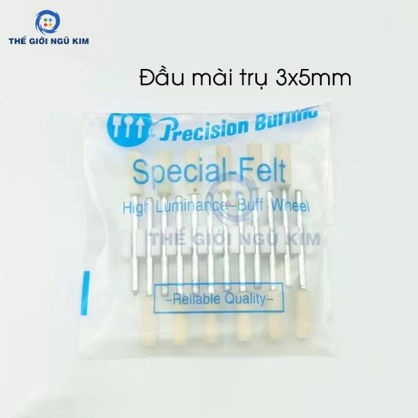 Đầu mài len hình trụ 3x5mm